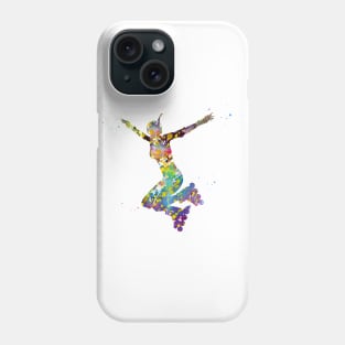 Roller skating girl Phone Case