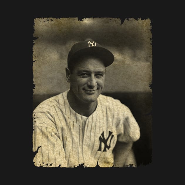 Lou Gehrig Legend in New York Yankees by SOEKAMPTI