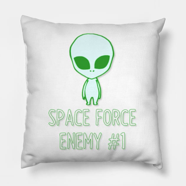 Space Force Enemy Pillow by asilentcowbell