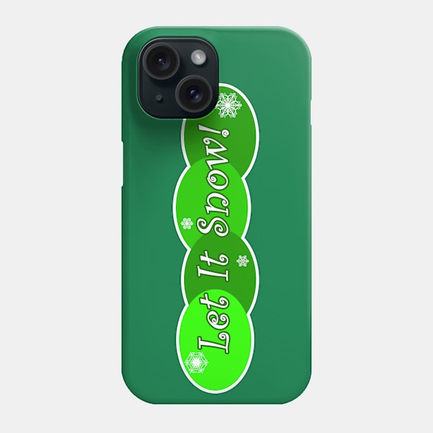 Green Snow Phone Case by Vandalay Industries