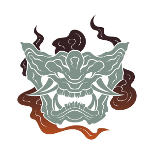 The great Oni Mask 4 - Yabisan - Vector Style T-Shirt