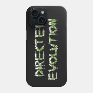 Directed Evolution Graphic Word Art of medical devices forming the phrase Directed Evolution Phone Case