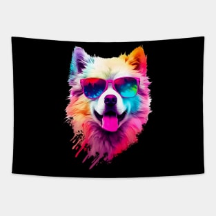 Dog in sunglasses Tapestry