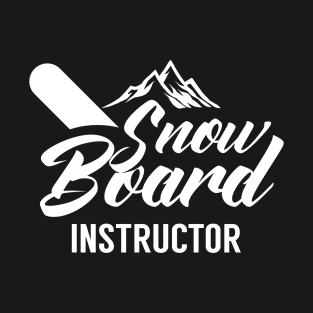 Teacher Board Snowboard Instructor Coach Snowboarding T-Shirt