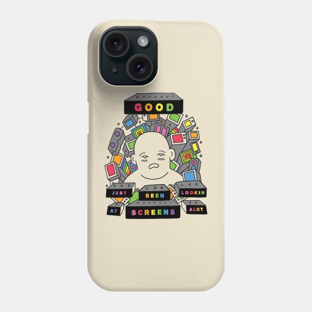 Looking at Screens a Lot Phone Case by RaminNazer