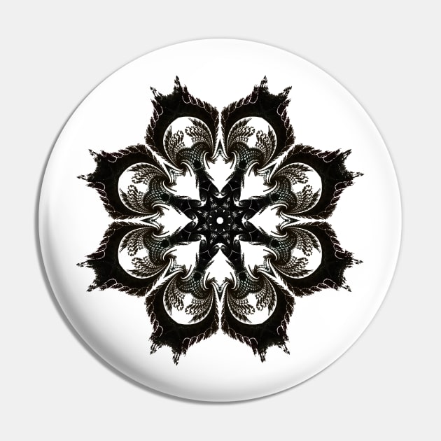 Fractal Mandala Pin by Manafold