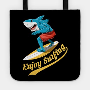 Funny Shark Enjoi Surfing Summer Surfer Surfboard Tote