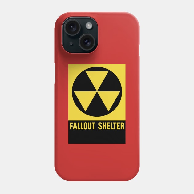 Fallout Shelter Sign Phone Case by warishellstore