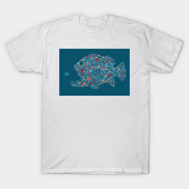 Ocean Plastic Fish - Ocean - T-Shirt