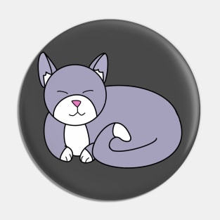 Grey Kitty Pin