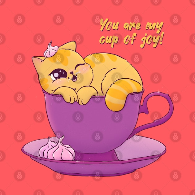 Cup Of Joy Cat by LenasScribbles