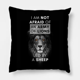 Majestic Lion - Alexander the Great Quote Pillow