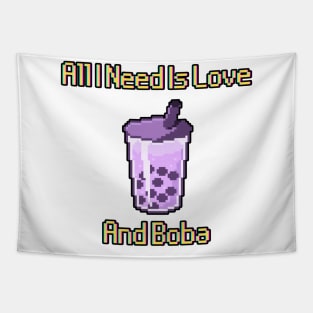 All I Need Is Love And Boba Tapestry