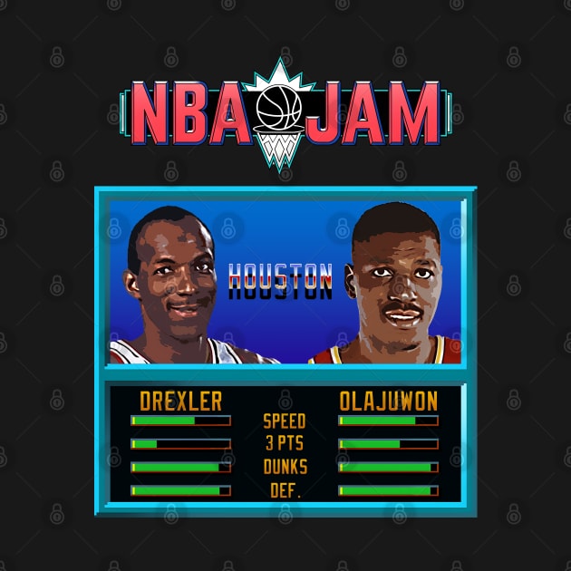 NBA JAM - The Dream and Clyde by Buff Geeks Art