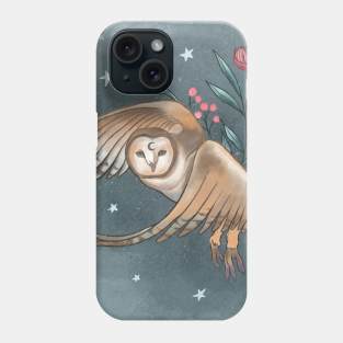 Flying Owl Art Phone Case