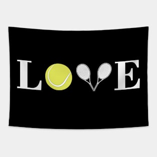 Tennis Is Love Tapestry
