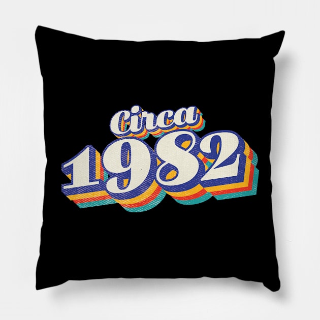 1982 Birthday Pillow by Vin Zzep