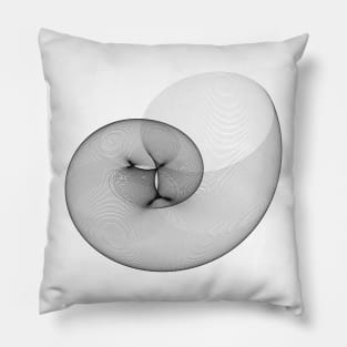 Geometric nautilus Pillow
