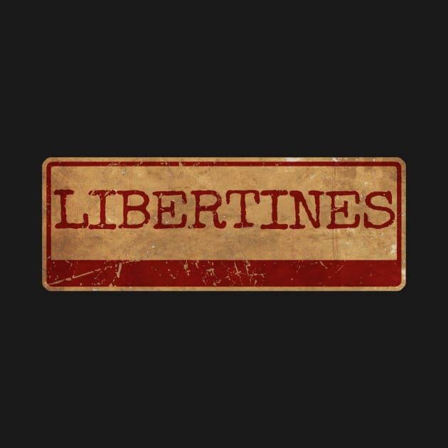 Aliska text red gold retro The Libertines by Aliska