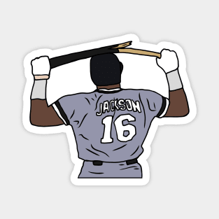 Bo Jackson Breaking A Bat Magnet