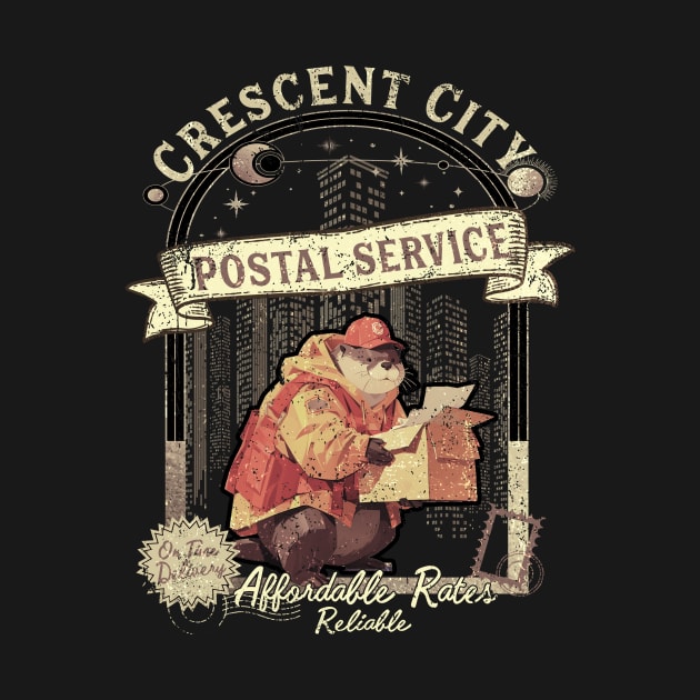 Crescent City Postal Service Messenger Otter by WestKnightTees