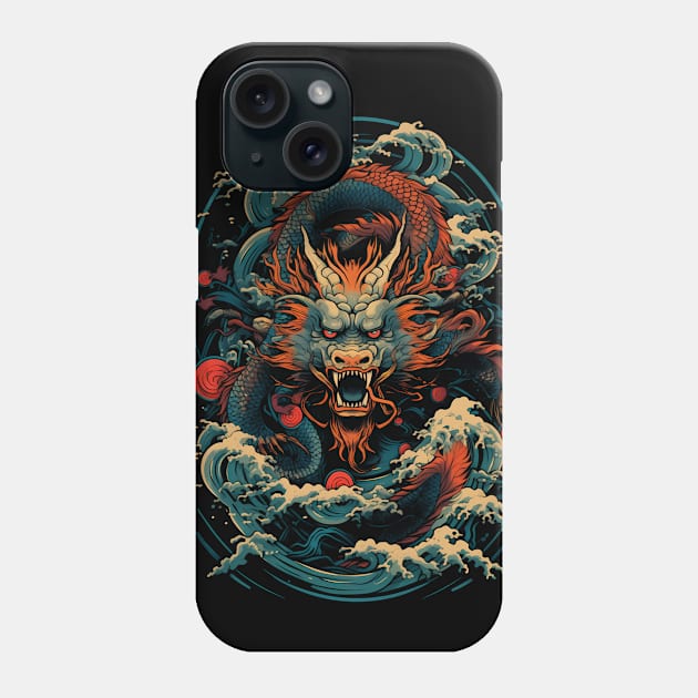 Japanese Dragon Art Phone Case by DesignedbyWizards