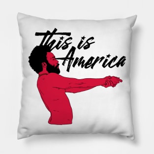 This is America White Pillow