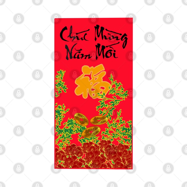 Lunar New Year, Red Envelope, Tet, Chuc Mung Nam Moi by AZNSnackShop