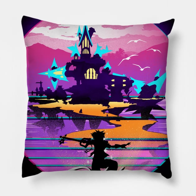 Visit Castle Oblivion Pillow by DANDINGEROZZ