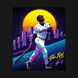 Ken Griffey Jr The Kid Basketball Legend Signature Vintage Retro 80s 90s Bootleg Rap Style T-Shirt