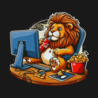 Gaming Lion - Perfect for video games fans T-Shirt