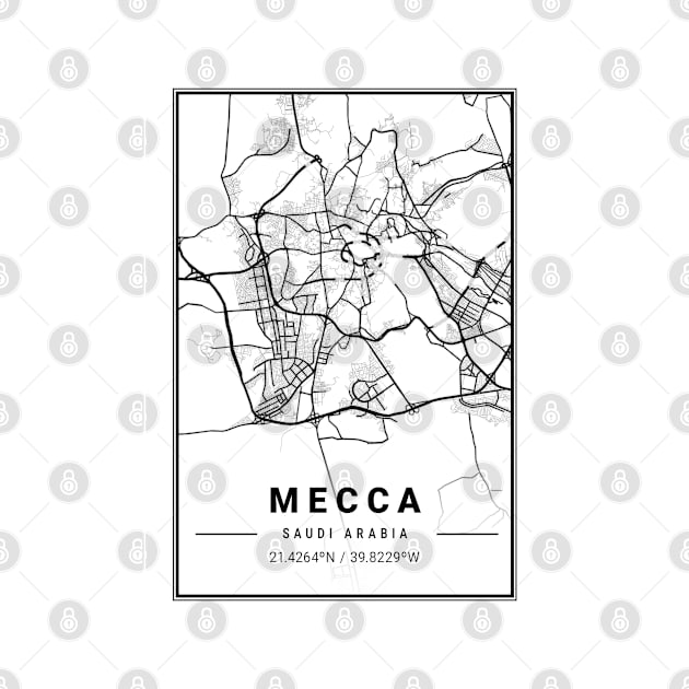 Mecca Light City Map by tienstencil