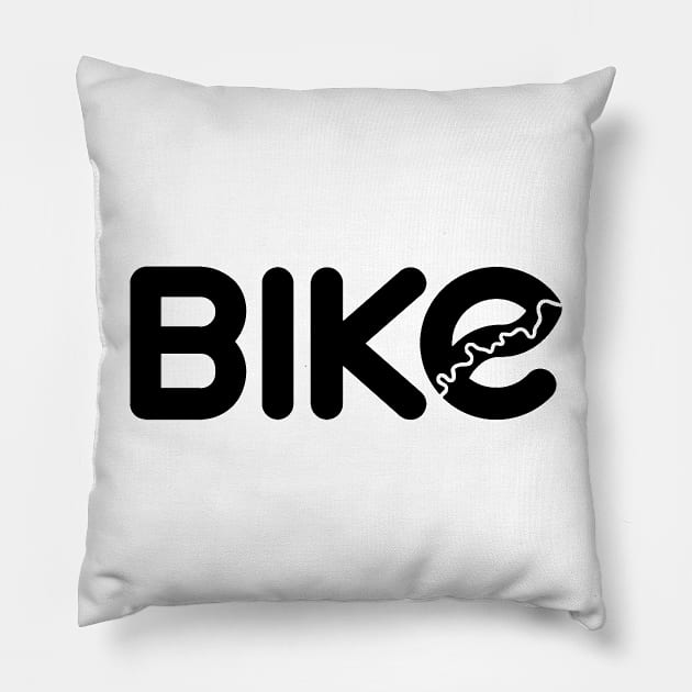 Bike Edmonton Pillow by Edmonton River