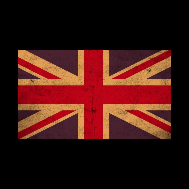 Vintage Retro British Flag by Happy as I travel