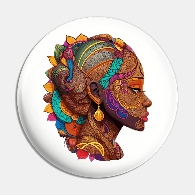 Queen Mother Pin by Osei Design 