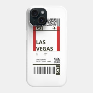 Las Vegas Boarding Pass Phone Case