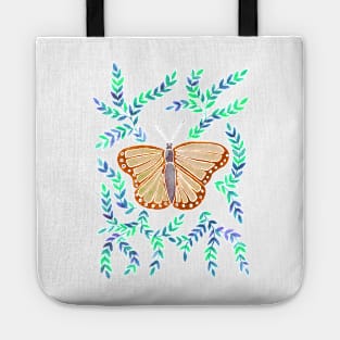 Watercolor Butterfly - Orange Tote