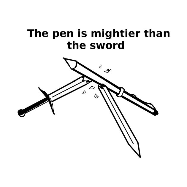 The pen is mightier than the sword by Waqu