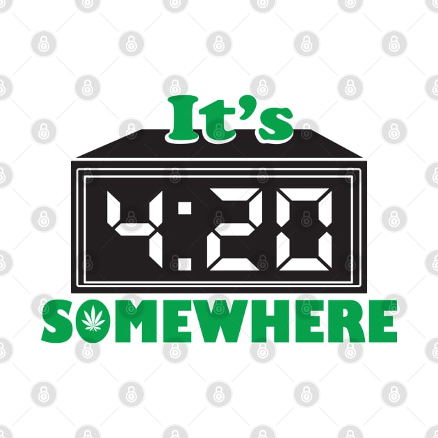 It's 420 Somewhere Alarm Clock by Illustrious Graphics 