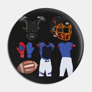 American Football Accessories Stickers Pin