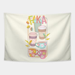 Pastel Fall Fika Tapestry