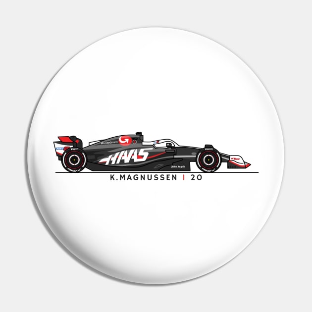 F1  Racing Kevin Magnussen Haas Fan shirt Pin by pitshopmerch@gmail.com