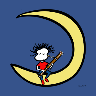 Moon and bassoon T-Shirt