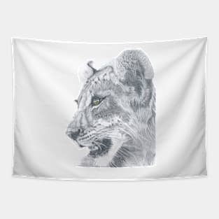 Lioness Watching........... Tapestry