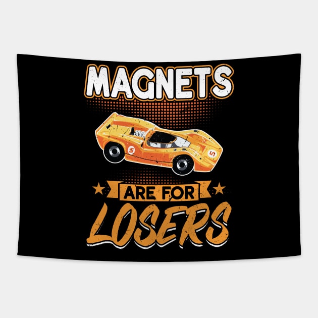 Magnets Are For Losers - Slot Car Tapestry by Peco-Designs