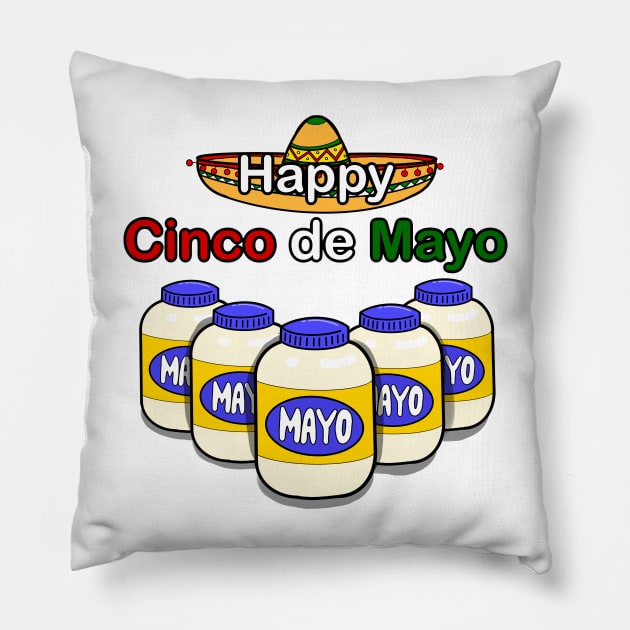 Happy Cinco de Mayo Pillow by Reiss's Pieces