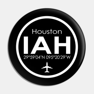 IAH, Houston George Bush Intercontinental Airport Pin