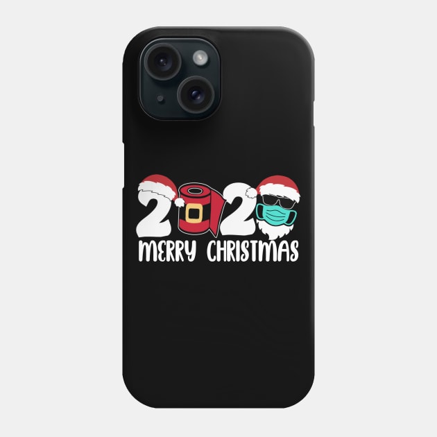 Merry Christmas 2020 Quarantine Christmas Santa Face Shirt Phone Case by Kelley Clothing