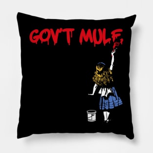 govt mule and the paint girl Pillow