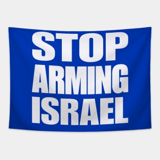STOP ARMING ISRAEL - White - Back Tapestry